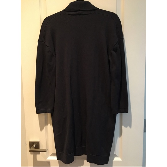 OAK + FORT Navy Open Cardigan Coat - Picture 3 of 9